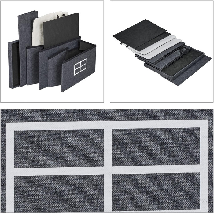 Кіт Будинок Relaxdays з тканини, кіт-печера з 2 входами, 71,5 x 62,5 x 44 см, складаний, темно-сірий