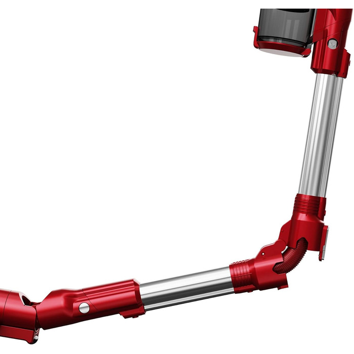 Вертикальний пилосос TurboTronic StormStick 120 Вт з ручним пилососом, фільтр MIF, 5 м кабель, 11kPA, циклонна технологія, червоний