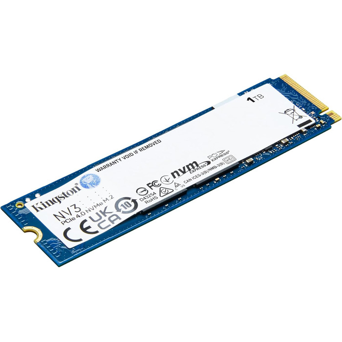 SSD Kingston NV3 1TB M.2 2280 PCIe 4.0 - Швидкий внутрішній накопичувач