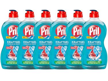 Засіб для миття посуду Pril Kraft Gel Hygienische Frische, висока розчиняльна здатність жиру, 450 мл (набір 10 шт)