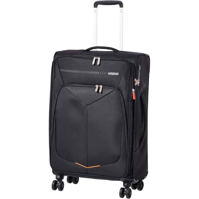 Валіза American Tourister Summerfunk, синя, 79 см, 119 л, розширювана, на 4 колесах, поліестер