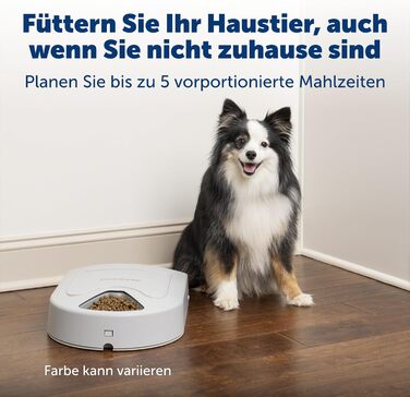 Автоматичний годівник для тварин PetSafe для 5 прийомів їжі, таймер, LCD-дисплей, сірий, 5 мисок по 237 мл