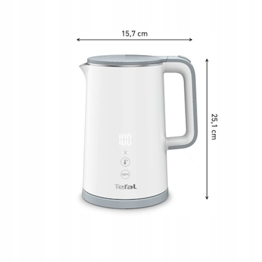 Електричний чайник Tefal KO693110, 1800 Вт, 1,5 л, білий
