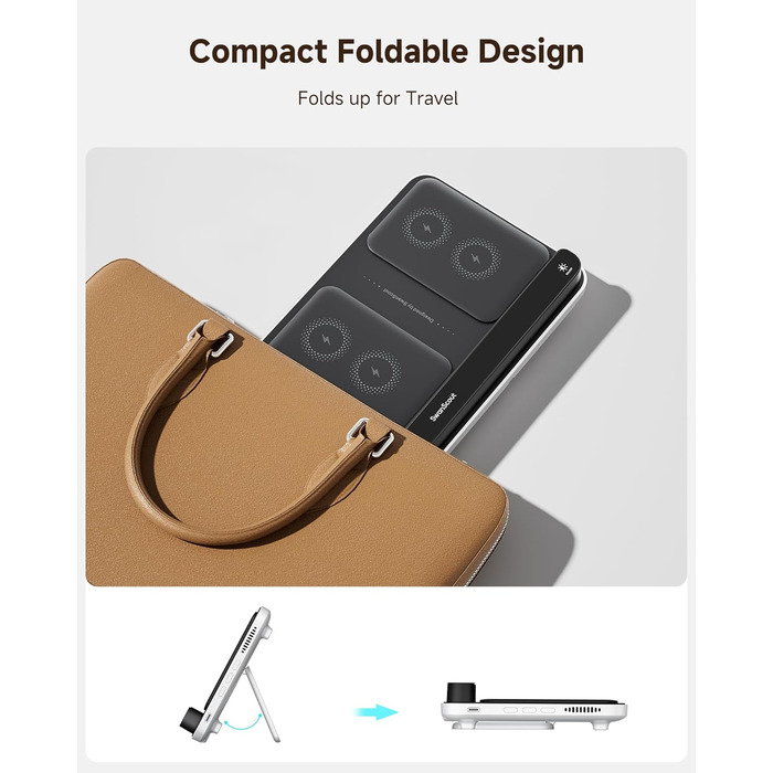 Бездротова зарядка SwanScout 504F для Samsung Galaxy Z Fold (6/5/4/3), Google Pixel 9 Pro Fold, Pixel Fold та Galaxy Buds