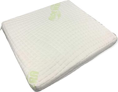 Generic Orthopedic Memory Foam Visco Seat Cushion. Dimensions: 45cm x 45cm x 5cm. With antibacterial, skin-friendly, and soothing Aloe Vera cover, ideal for allergy sufferers.