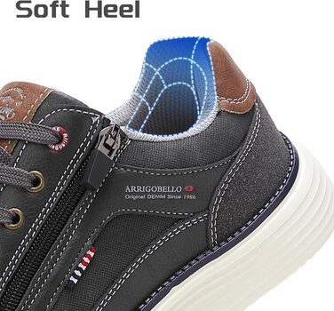 ARRIGO BELLO Чоловічі кросівки для активного відпочинку: легкі, зручні, для туризму та бігу. Розміри 41-46 (B Grey, 43 EU)