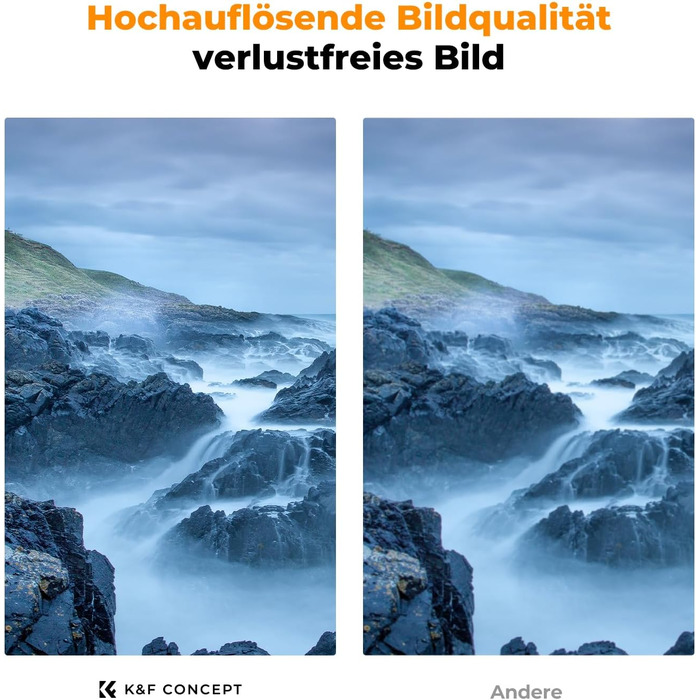 Фільтр ND K&F Concept 82mm Магнітний Змінний Градуйований (ND8-128) з Адаптером, Nano-Xcel