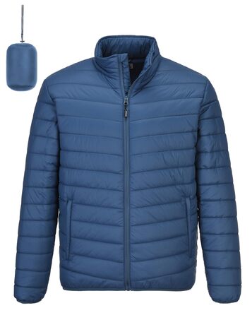 Чоловіча легка утеплена куртка-пуховик Outdoor Ventures, компактна стібана куртка, темно-синя (Navy Blau)