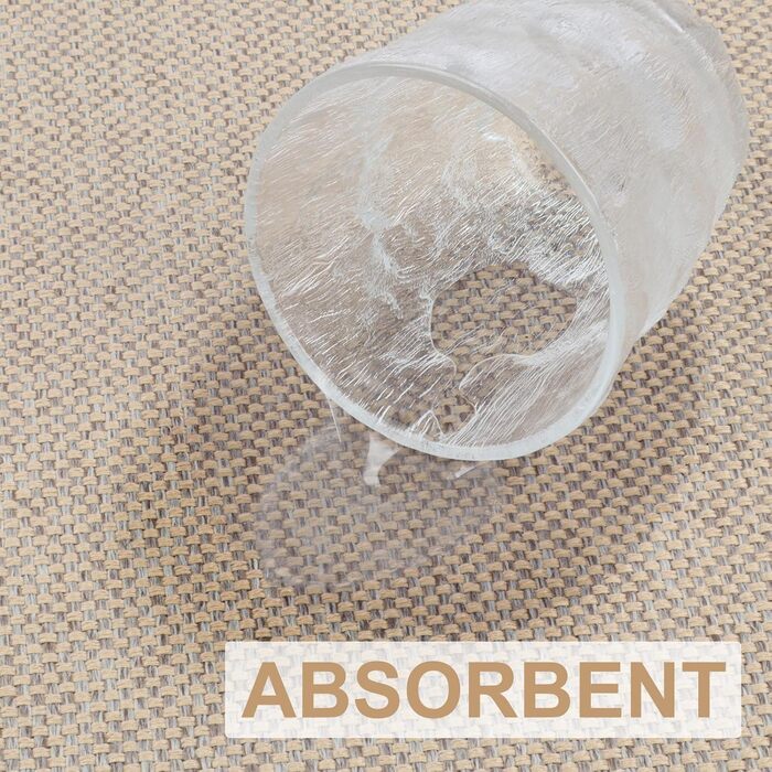 Килимок для дому LEKEEPGO 43x75 см, антиковзаючий, миючий, вбираючий, бежевий