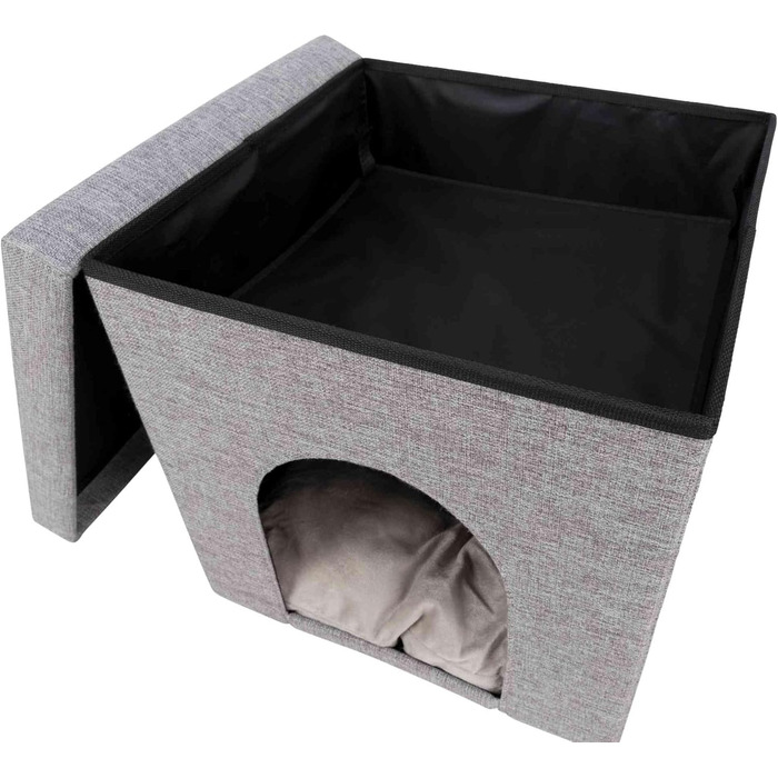 Кішечка Trixie Kuschelhöhle Alois, сірий, 38 × 40 × 38 см
