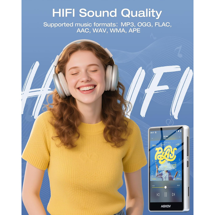 MP3 плеєр 144GB з Bluetooth та Wi-Fi, 4.02