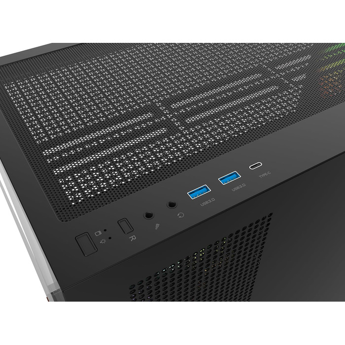 Thermaltake View 270 Plus WS TG ARGB: Корпус ПК Midi-Tower з темперованим склом, деревом, 3 вентилятори ARGB, USB-C, підтримка радіатора 360мм, чорний