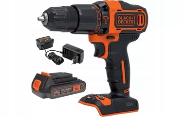 Акумуляторний шуруповерт Black+Decker 18 V BDCHD18N