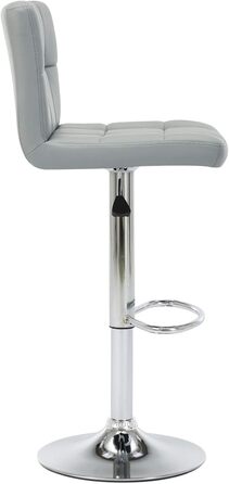 Барний стілець Intimate WM Heart - 2 шт., з м'яким оксамитовим сидінням, регульована висота, з підніжкою, сірий