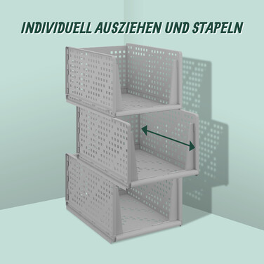 Relaxdays 3-Piece Closet Organizer Set