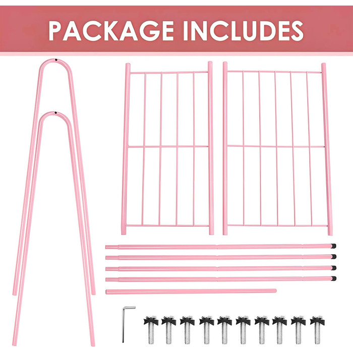 Стійка для одягу з роликами, рожева – міцна стійка для зберігання одягу