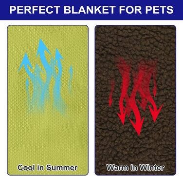 Килимок для собак Outdoor водонепроникний 100x70 см, миючий, для подорожей та кемпінгу, з сумкою та видаленням шерсті, теплий, великий, для собак та котів (зелений, вовна)