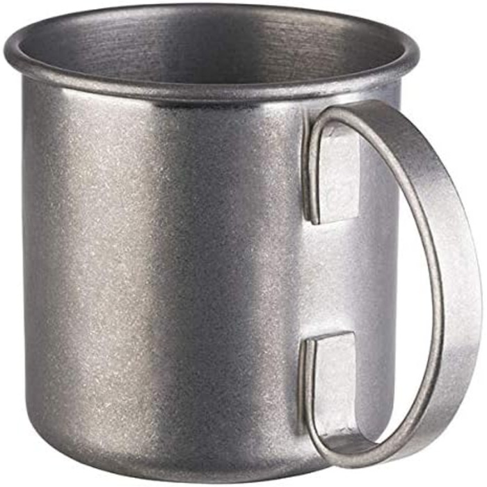 Moscow Mule 2 x 500 ml Cocktail Glasses, 27 cm Bar Spoon, 5cl Jigger & Black Lime Squeezer, Food-Grade, Cocktail Glass Set including Gift Box, (Antique Stainless Steel, 4 Piece (1 Pack))
