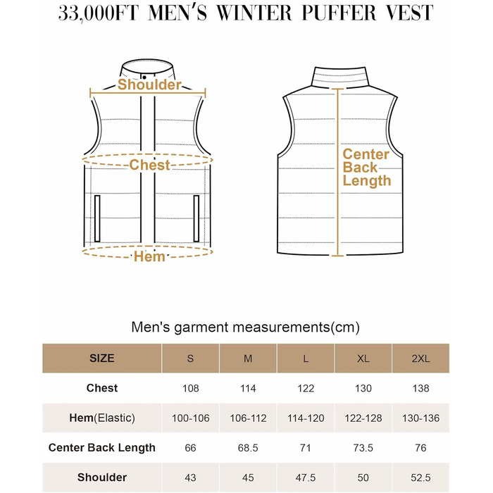 Чоловіча степкова жилетка 33000ft - тепла спортивна жилетка для туризму, гольфу, їзди на конях та активного відпочинку. Водовідштовхуюча жилетка з 4 кишенями. Колір: темно-синій, розмір S
