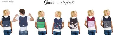 Spear Rucksack - Unisex, Hygge City Backpack, Women's Backpack, Leisure Backpack, Office Backpack, Sport & Leisure Backpack, A4 size, 12788 (12790 Black Flower (2))