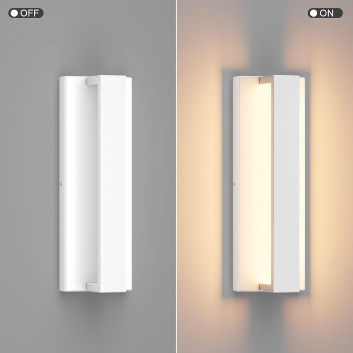 Klighten LED настінна лампа 16W, тепле світло 3000K, для вітальні, спальні, коридору, балкону, сходи, з алюмінію та нержавіючої сталі