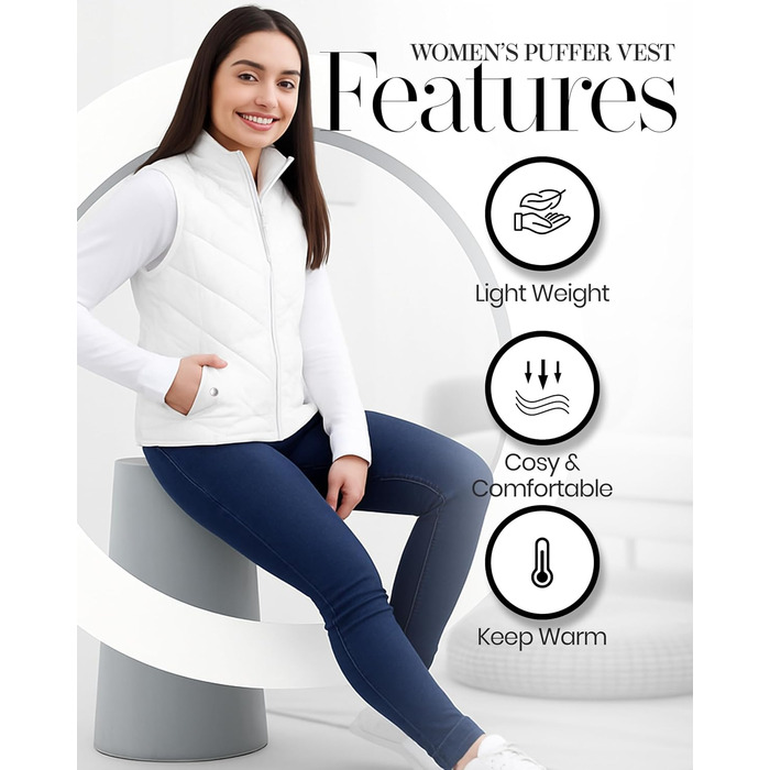 Жіноча пуховик NY Thread, легкий, з коміром, утеплений, на блискавці, чорний (S, білий/розкішний сад)