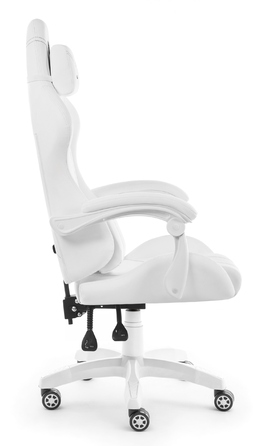 Ігрове крісло HELL'S CHAIR HC-1014 WHITE, біле, екошкіра