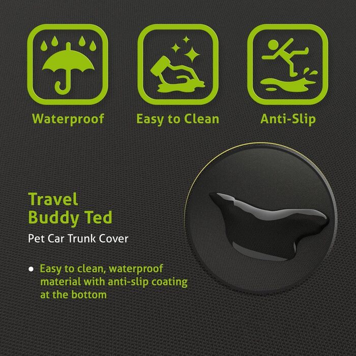 Захисна підстилка в багажник для собак Bonamico - непромокальна, антиковзаюча з боковим захистом. Захист від бруду, подряпин та шерсті тварин. Аксесуари для собак в авто.