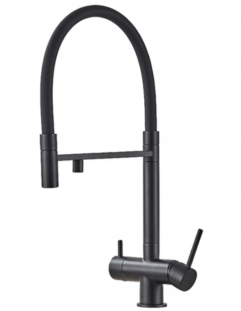 Змішувач для кухні стійкий MYQualife K15 premium, чорний