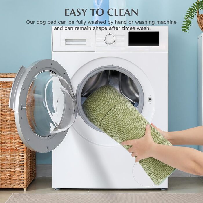 Килимок для собак Vejaoo XZ016, зелений, 75x50x4 см (М'який, миючий, для собак маленьких, середніх та великих порід)