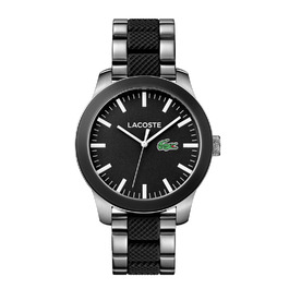 Годинник чоловічий Lacoste Analog Quartz 2010890 з силіконовими деталями та сталевим браслетом