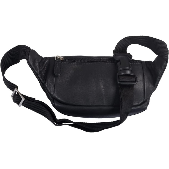 Чоловіча поясна сумка на стегні, на пояс, для бігу, на телефон, гаманець, чорна (277A)