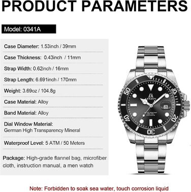 Годинник чоловічий LENQIN з нержавіючої сталі, водонепроникні, аналогові, кварцові, з датою, світні, модні, повсякденні годинники для чоловіків, срібно-чорний