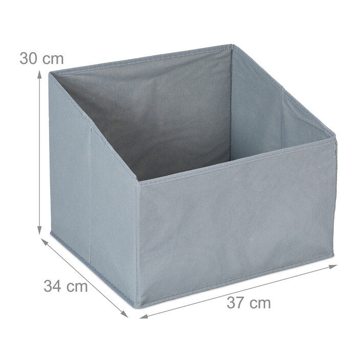 Relaxdays Storage Boxes, Felt, 2-Pack