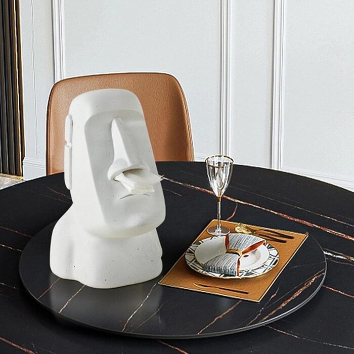 Facynde Tissue Box Halter | Lid and Base for Tissue Boxes - Multifunctional Resin Tissue Holder for Kitchen, Bedroom, Office, Living Room, Bathroom, Decoration, Tissues
