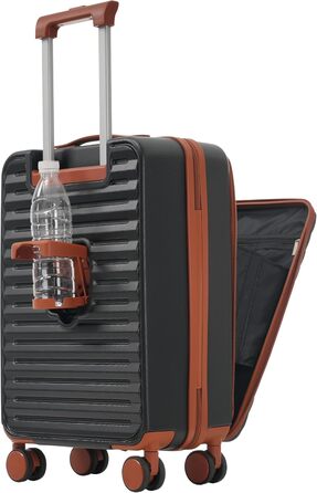 Набір валіз Merax TSA-Schloß: M, L, XL. Чорний. З телескопічним ручками та 4 колесами. PP-матеріал.