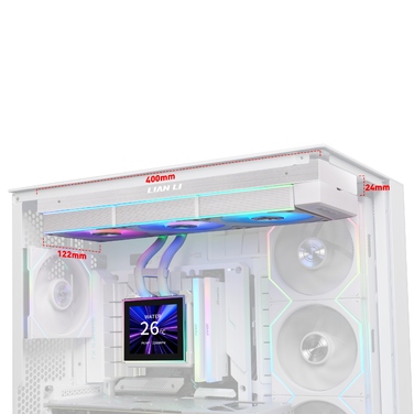 Система рідкого охолодження Lian Li Hydroshift II LCD-S 360CL 3x120мм Intel/AMD, Біла