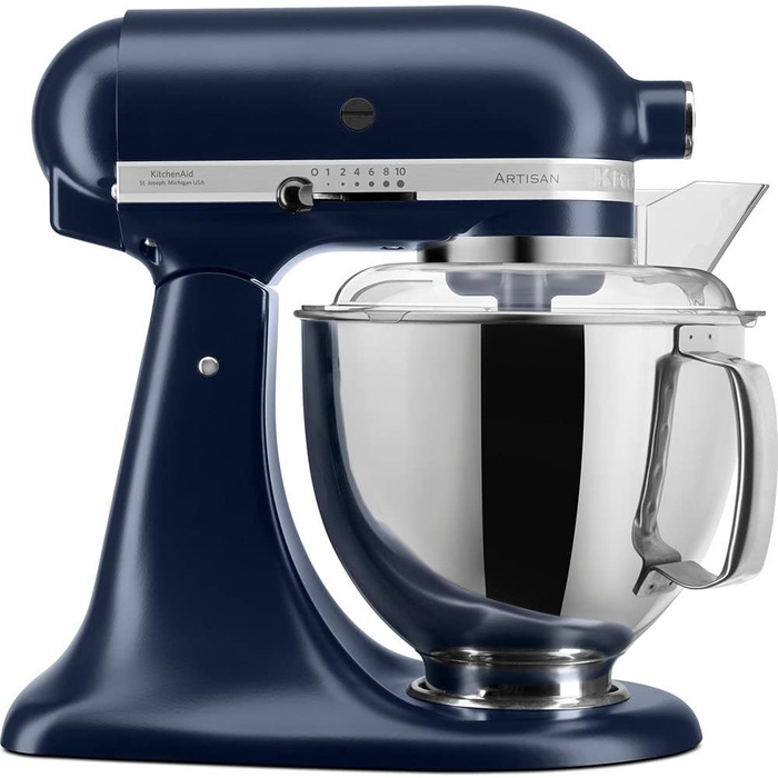 Кухонний комбайн KitchenAid Artisan - 4.8 л, блакитний, з 5 насадками