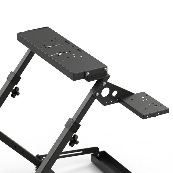 Ігровий стійка для керма GT Omega PRO Wheel Stand з посиленою педальною платформою, тримачем КПП та фіксатором крісла, складана
