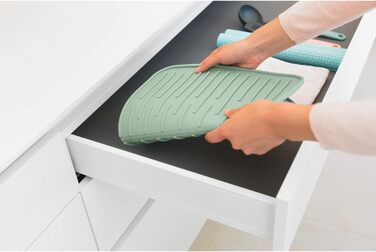 Килимок для посуду Brabantia, силікон, світло-сірий, 32,5 x 44 x см, 1 шт. (Jade Green)
