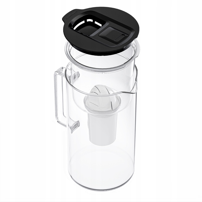 Скляний фільтраційний глечик Wessper D4 BOROSILICATE MINI FF BK з фільтром