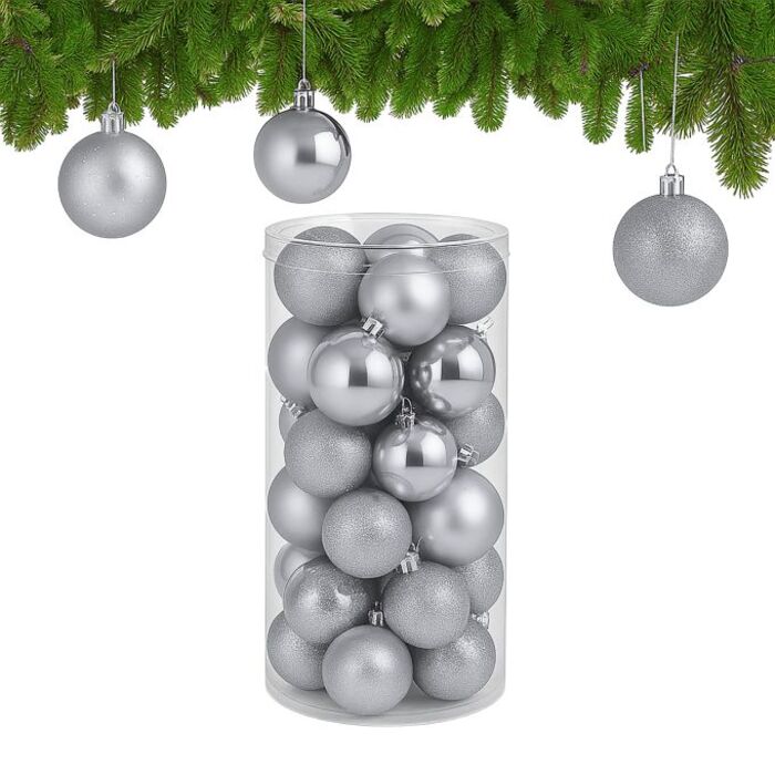 Relaxdays Set of 30 Christmas Baubles