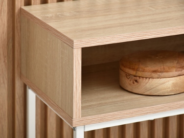 Консольний столик Mebel-Partner, чорний матовий, ламінована плита, 80x30x75 см