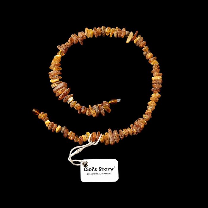 Янтарне намисто для собак та котів - Сертифікований бурштинець з Балтійського моря преміум-якості, 41 см
