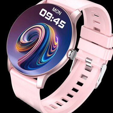 Смарт-годинник Smart-Trend, рожевий, гумовий ремінець, сенсорний екран, водонепроникний