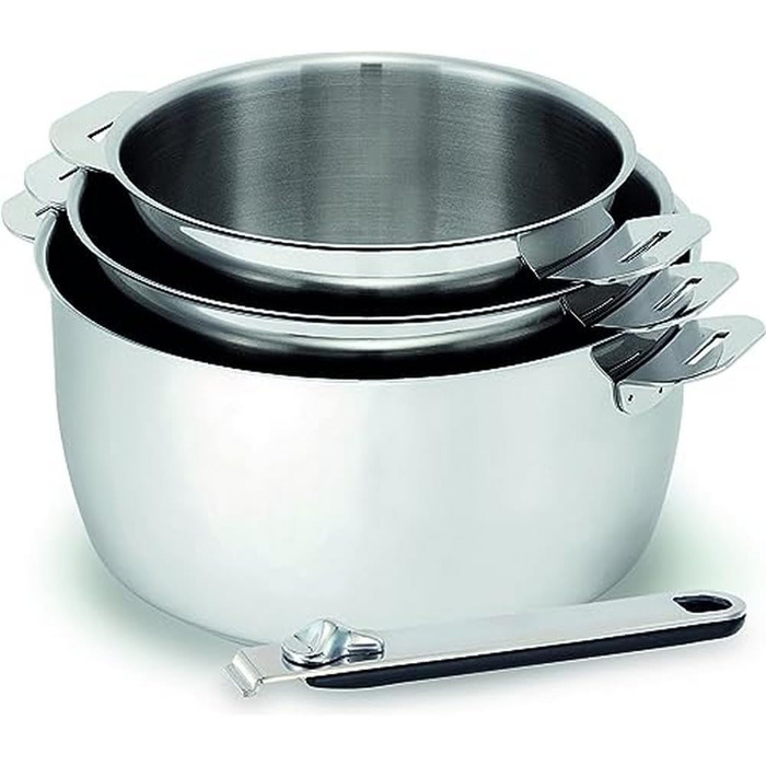 Набір із 3 каструль KITCHEN FUN, нержавіюча сталь, 16/18/20 см