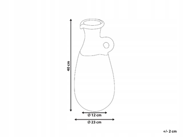 Керамічна ваза Beliani, 23 x 40 см