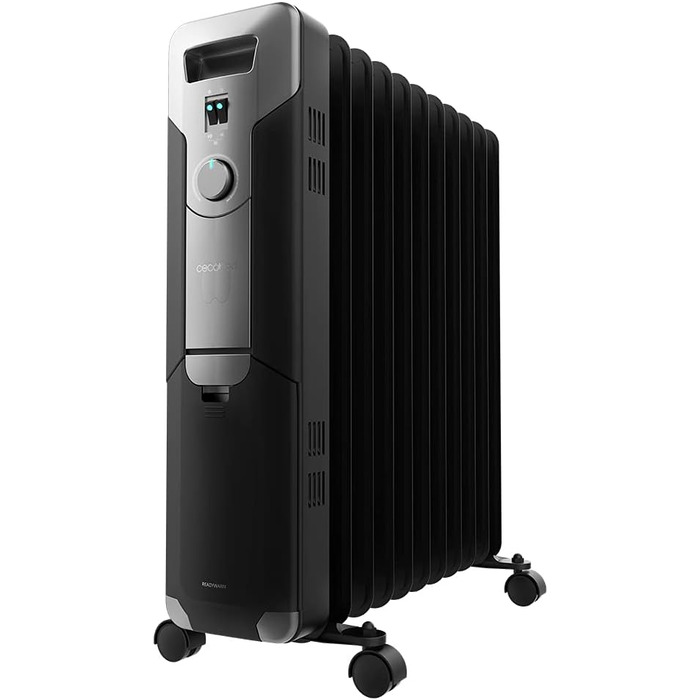 Масляний радіатор Cecotec ReadyWarm 11000 Space, 2500 Вт, 11 ребер обігріву, 3 режими, 25 м², білий (чорний)