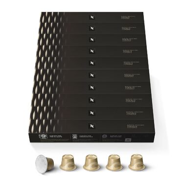 Кава Nespresso Original Ваніль | 100 капсул | Арабіка з ароматом ванілі | Для Lungo та Cappuccino