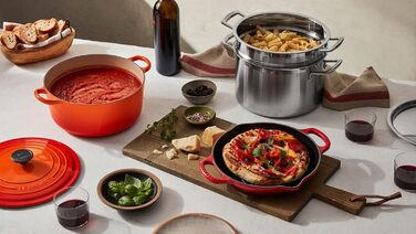 Чавунна гриль-сковорода Le Creuset Signature, квадратна, 26 см, для всіх типів плит, індукційна, 2,86 кг, колір Марсель